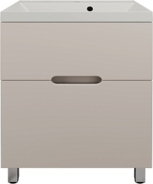 Style Line Тумба с кварцевой раковиной жасмин Матис 60 крем – фотография-1